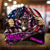 Maxcorners Epic Ripped Flag Deer Hunting Personalized Hats 3D Multicolored