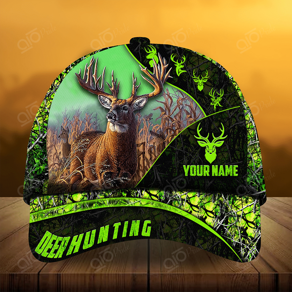 Maxcorners The Majestic Of Deer Hunting Personalized Hats 3D Multicolored