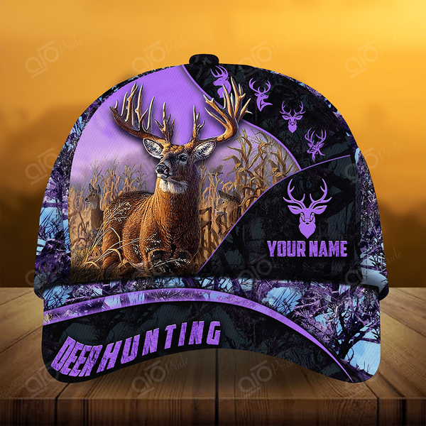 Maxcorners The Majestic Of Deer Hunting Personalized Hats 3D Multicolored