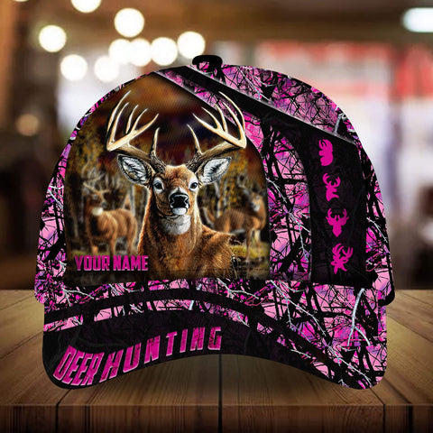 Maxcorners New Century Of Deer Hunting Personalized Hats 3D Multicolored