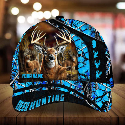 Maxcorners New Century Of Deer Hunting Personalized Hats 3D Multicolored