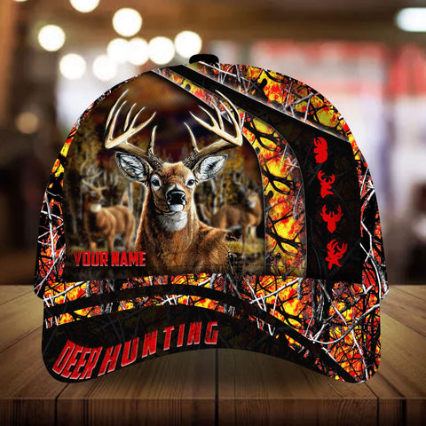 Maxcorners New Century Of Deer Hunting Personalized Hats 3D Multicolored