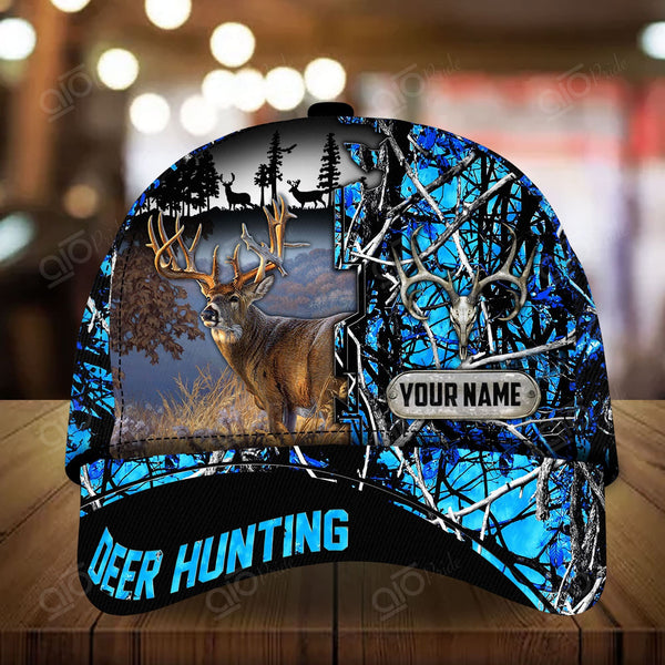 Maxcorners Premium Deer Hunting Cap 2 Personalized Hats 3D Multicolored