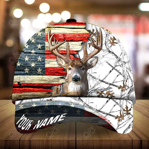 Maxcorners Auvrilone Pattern Deer Hunting Personalized Hats 3D Multicolored