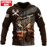 Maxcorners Deer Hunting Season Custom Name Shirt 3D All Over Printed Clothes