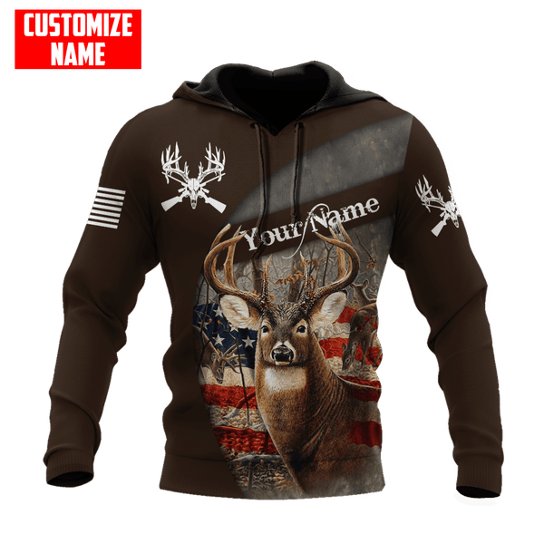 Maxcorners Deer Hunting Season Custom Name Shirt 3D All Over Printed Clothes