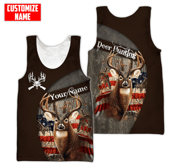 Maxcorners Deer Hunting Season Custom Name Shirt 3D All Over Printed Clothes