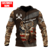 Maxcorners Deer Hunting Camo Season Custom Name Shirt 3D All Over Printed Clothes