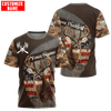 Maxcorners Deer Hunting Camo Season Custom Name Shirt 3D All Over Printed Clothes