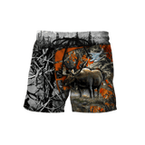 Maxcorners Moose Hunting Camo Custom Name Shirt 3D All Over Printed Clothes