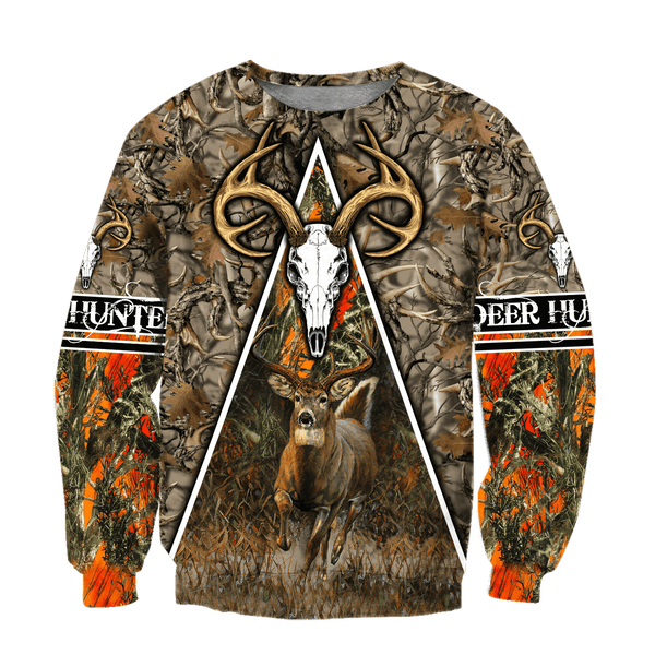 Maxcorners Deer Hunting Custom Name Shirt 3D All Over Printed Clothes