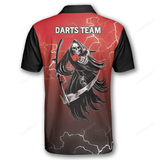 Maxcorners Skull Lightning Fantasy Darts Personalized Name And Team Name 3D Shirt