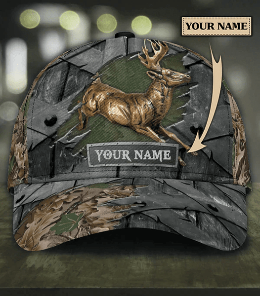 Maxcorners Deer Hunting Personalized Cap