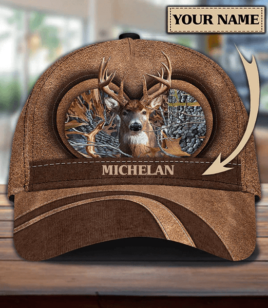 Maxcorners Deer Hunting Heart Personalized Cap