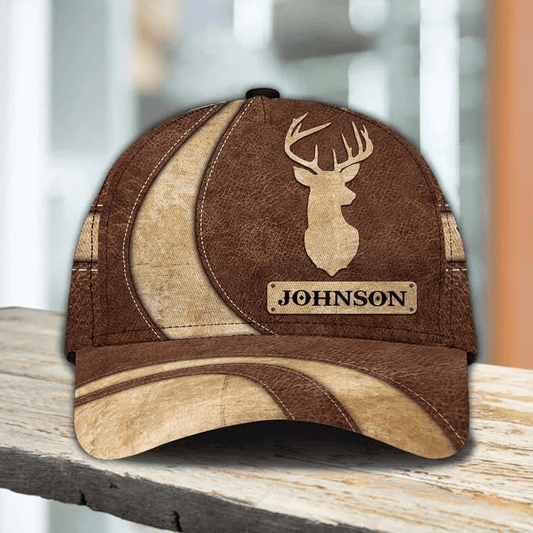 Maxcorners Deer Hunting Vintage Personalized Cap