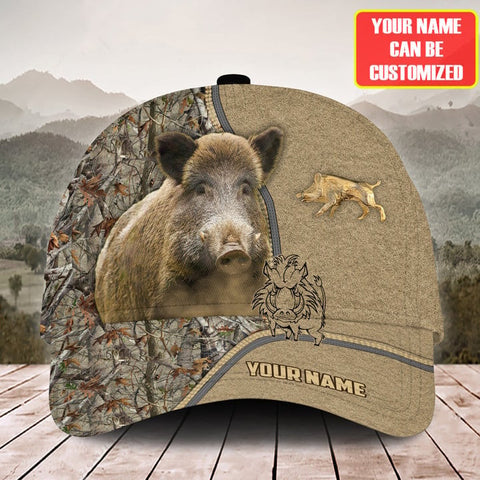 Maxcorners Boar Hunting 3 Personalized Cap