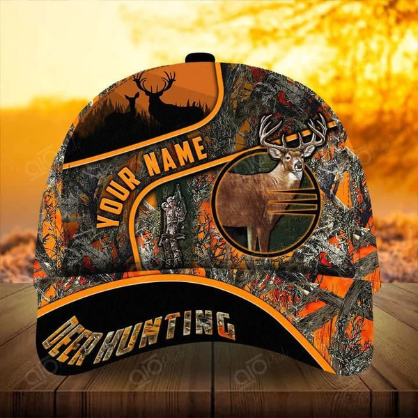 Maxcorners Deer Hunting Personalized Cap Multicolor Option
