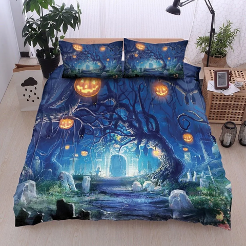 Maxcorners Ghostly Greetings Bedding Set