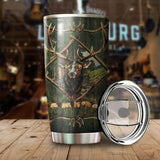 Maxcorners Deer Hunting Stainless Steel Tumbler