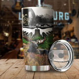 Maxcorners Moose Hunting Stainless Steel Tumbler