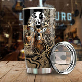 Maxcorners Love Deer Hunting Camo Stainless Steel Tumbler