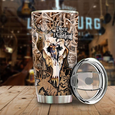 Maxcorners Deer Hunting Stainless Steel Tumbler