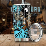 Maxcorners Deer Hunting Stainless Steel Tumbler