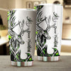 Maxcorners Love Hunting Camo Green Stainless Steel Tumbler