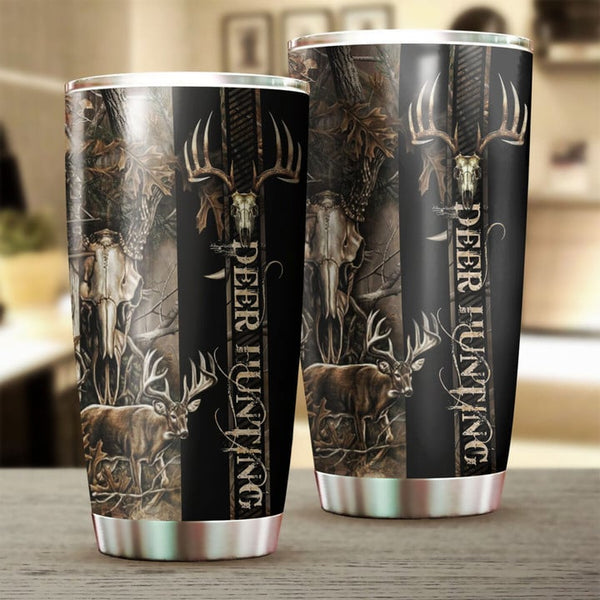 Maxcorners Deer Hunting Stainless Steel Tumbler