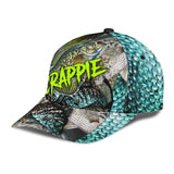 Maxcorners Personalized Crappie On Skin Fishing Cap