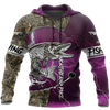 Maxcorners NORTHERN PIKE Fishing 3D Hoodie