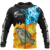 Maxcorners CRAPPIE ON FIRE Fishing 3D Hoodie