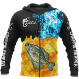 Maxcorners CRAPPIE ON FIRE Fishing 3D Hoodie