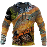 Maxcorners SUNFISH PUMPKINSEED Fishing 3D Hoodie