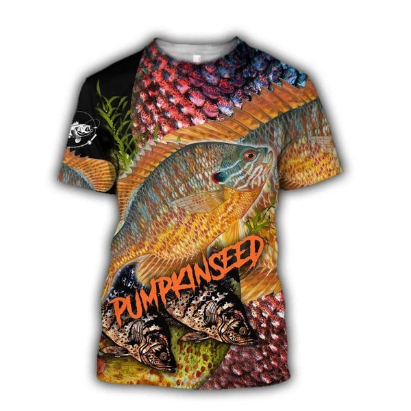 Maxcorners SUNFISH PUMPKINSEED Fishing 3D Hoodie