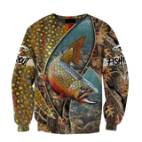 Maxcorners TROUT-SALMON Fishing 3D Hoodie