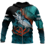 Maxcorners OCEAN Fishing 3D Hoodie