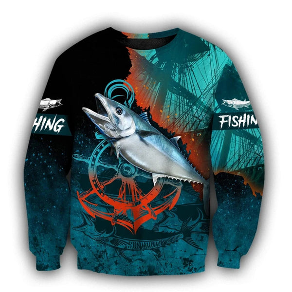 Maxcorners OCEAN Fishing 3D Hoodie