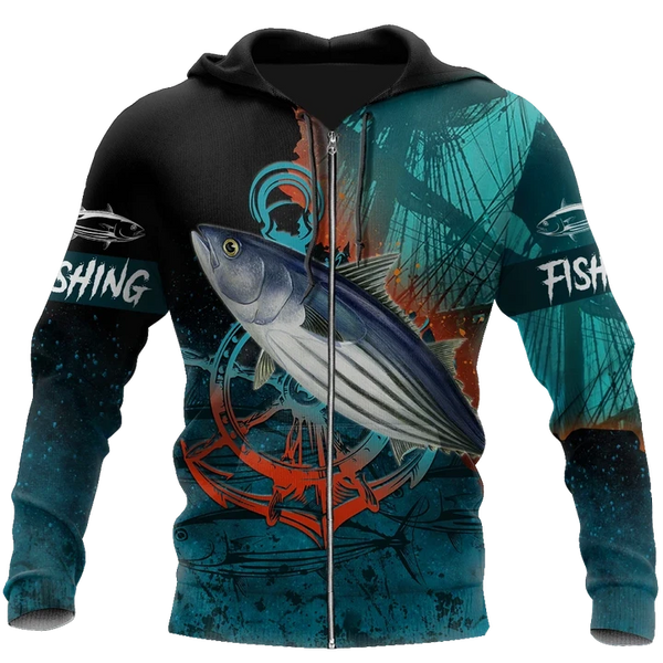 Maxcorners SALTWATER Fishing 3D Hoodie