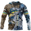 Maxcorners LIFE TUNA Fishing 3D Hoodie