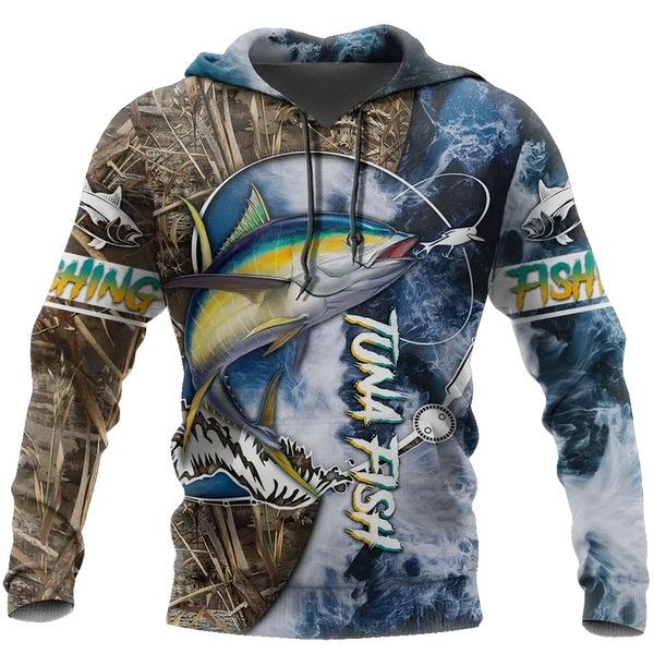 Maxcorners LIFE TUNA Fishing 3D Hoodie