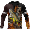 Maxcorners WALLEYE Fishing 3D Hoodie