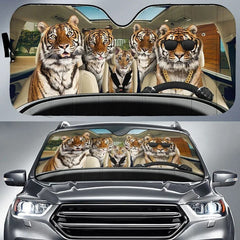 Maxcorners Tiger Family Auto Car Sunshade