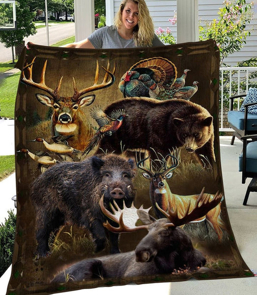 Maxcorners Hunting Season 3D Fleece Blanket