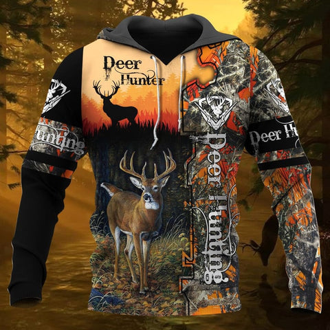 Maxcorners Personalized Name Deer Hunting 4 All Over Printed Unisex Shirt