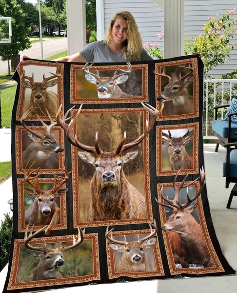 Maxcorners Deer 3D Fleece Blanket