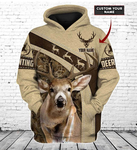 Maxcorners Personalized Deer Hunting 3 All Over Printed Unisex Shirt