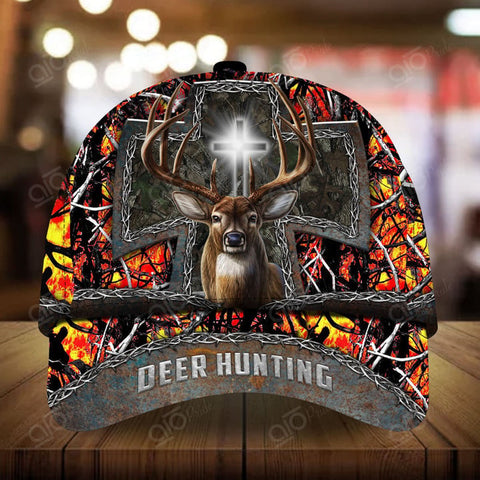 Maxcorners Cross Deer Hunting 2 Hats 3D Multicolored