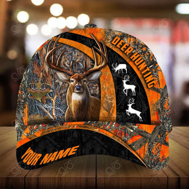 Awesome Deer Hunting Personalized Hats 3D Multicolored Awesome Deer Hunting Personalized Hats 3D Multicolored