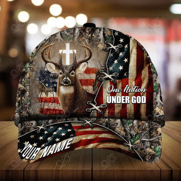 Maxcorners Premium Printed Deer Hunting Personalized 3D Hat